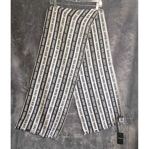 Authentic Emporio Armani  Unisex Wool Blend‎ Scarf Black And White